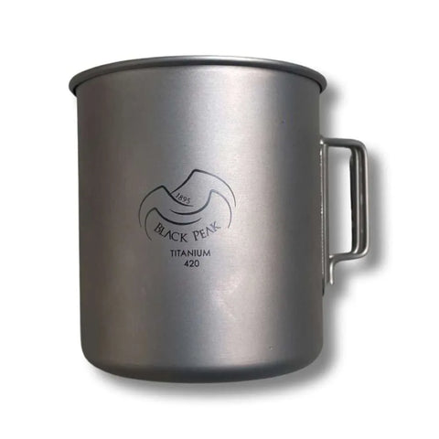 Ultralight titanium mug Black Peak for hiking and expeditions, 420ml - blackpeak1985