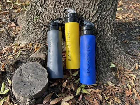 Soft water bottle - Black Peak yellow 500 ml. - blackpeak1985