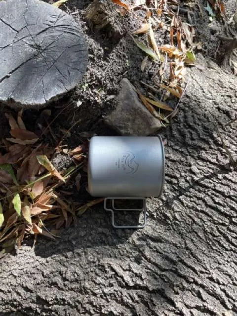 Ultralight titanium mug Black Peak for hiking and expeditions, 420ml - blackpeak1985