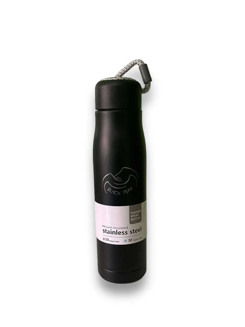 Black Peak Insulated Water Bottle Cup in Black, 0.550L - blackpeak1985