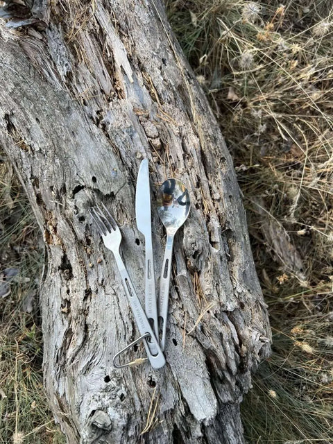BlackPeak1895 Titanium 3pc Cutlery Set - blackpeak1985